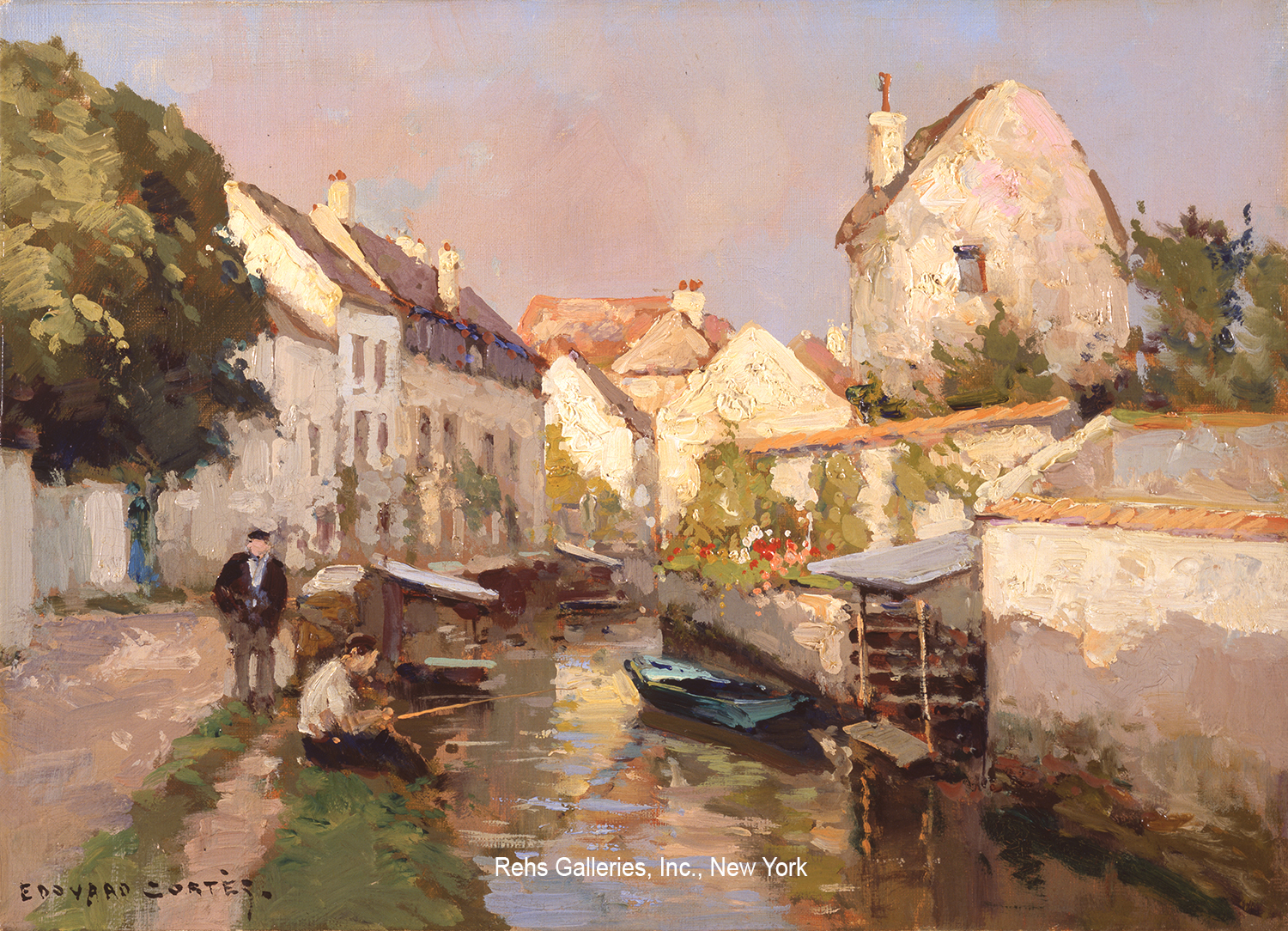 Le Pêcheur à la Rivière (Crécy-en-Brie) - Edouard Léon Cortès